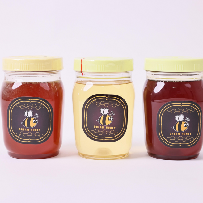 (산지직송) 대용량 첨가물 없는 순수 벌꿀 드림허니 천연 벌꿀 3종 1.2kg ( -25% 동의 원소비를 확인하세요 ), 1개, 1개