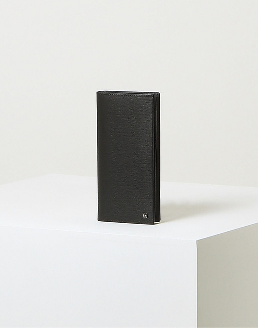 [백화점]닥스 DAKS ACC정품[쇼핑백동봉] 블랙 가죽 DD로고 모던 클래식 장지갑 DBWA4E831