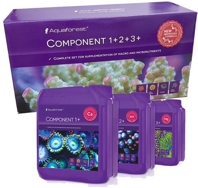 아쿠아포레스트 컴포넌트 산호 첨가제 1 + 2 + 3 + 세트, 1개
