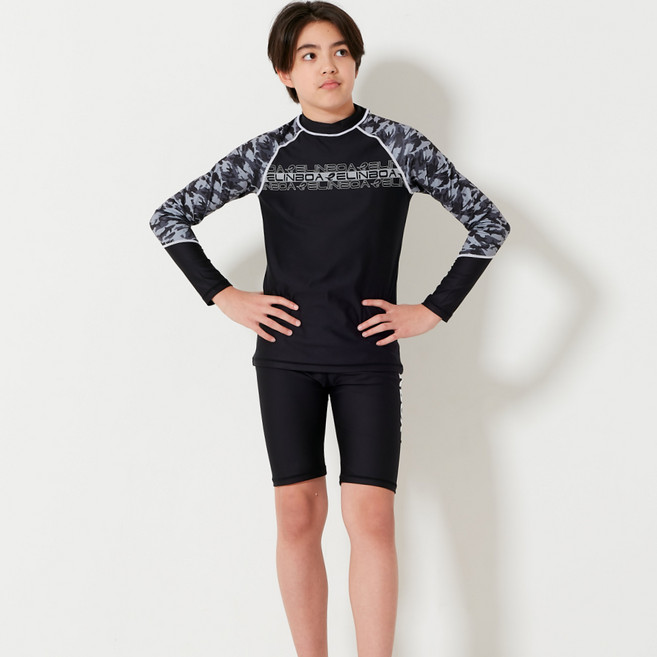 엘인보아 주니어 래쉬가드 샤크레오파드 5부상하