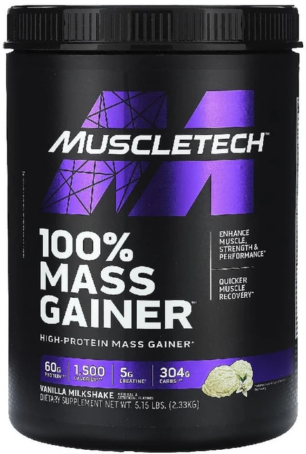 머슬테크 매스 게이너 바닐라 2330g 분리 농축 가수분해 유청 단백질 프로틴, 2.33kg, 1개 - 쿠팡