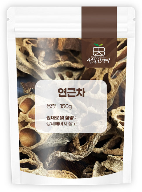 천일한약방 국산 경산 볶은연근 연근차, 1개, 150g