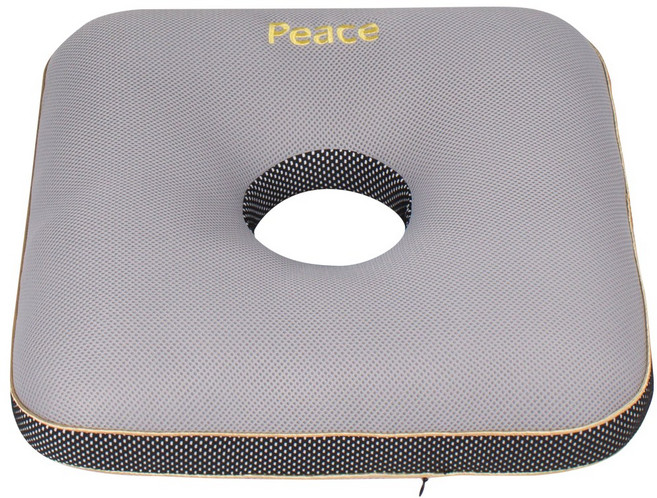 산모회음부방석 도넛방석 치질방석 임산부방석 골반방석 원형방석 꼬리뼈 전립선방석, 사각형-그레이, 1개