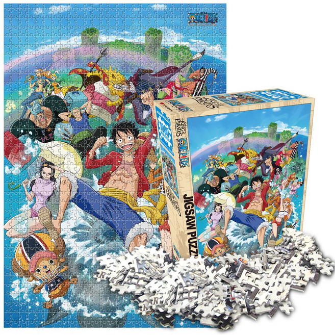 원피스 직소 퍼즐 1000조각, 1개, 워터월드, 1000피스