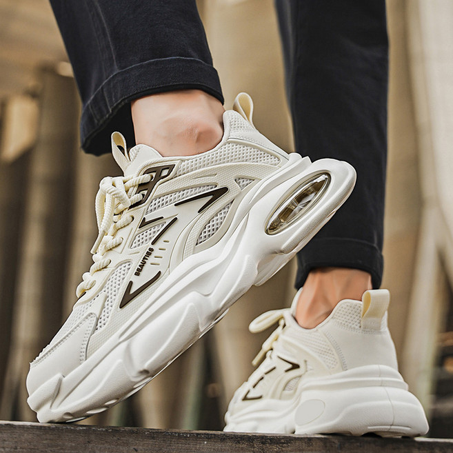 Gradle남자 에어쿠션운동화 충격 흡수 키높이 스니커즈 워킹화 남성 런닝화 어글리슈즈