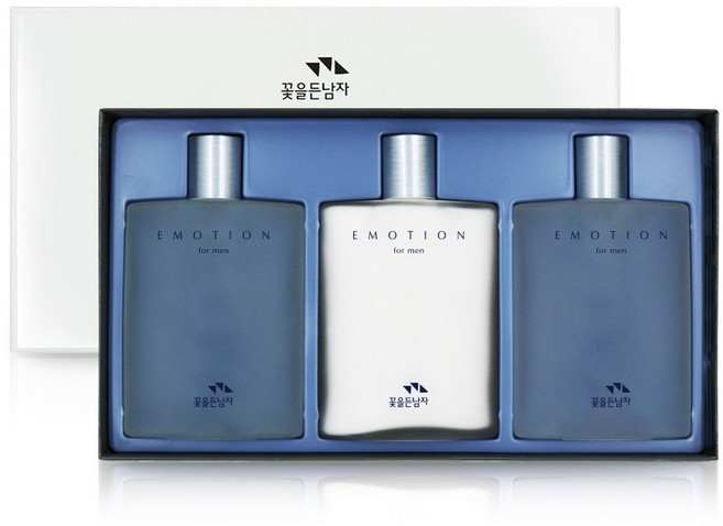 코스모코스 꽃을든남자 이모션 스킨케어 3종 세트, 1세트, 스킨 160ml x 2p + 로션 160ml
