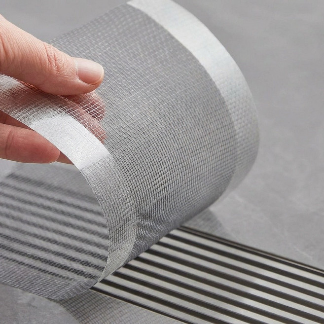 타니아홈 자유커팅 배수구 거름망 하수구 머리카락 테이프, 블랙