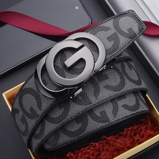 남성 엠보 벨트 고급 자동 벨트 남성 캐주얼 벨트