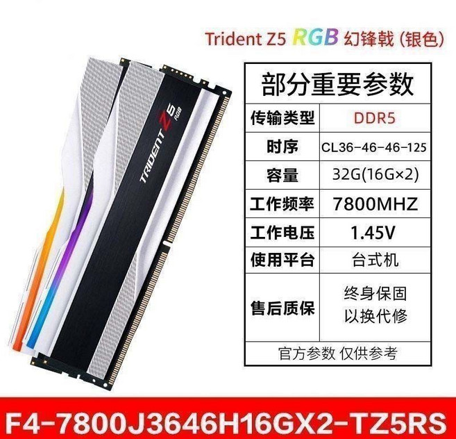芝奇 Trident Z5 RGB DDR5 記憶體, 通用