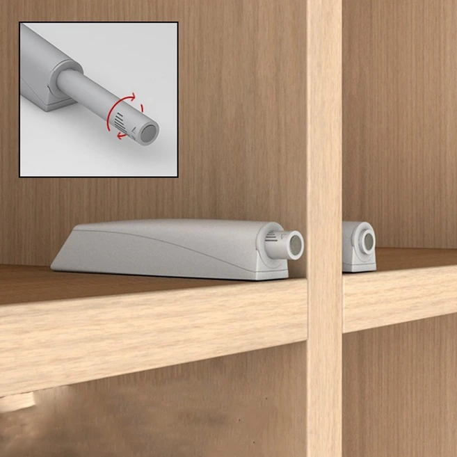 1p/2p/3p/4p구성 원터치 푸쉬 오픈 래치 도어 캐치 서랍 싱크대 문짝 열기 캐비넷, 2개, 화이트 - 쿠팡