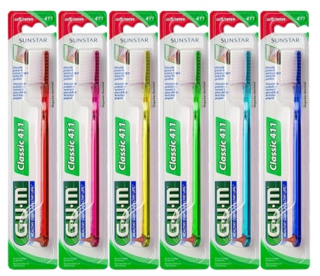 GUM 검 클래식 칫솔 409 6개입