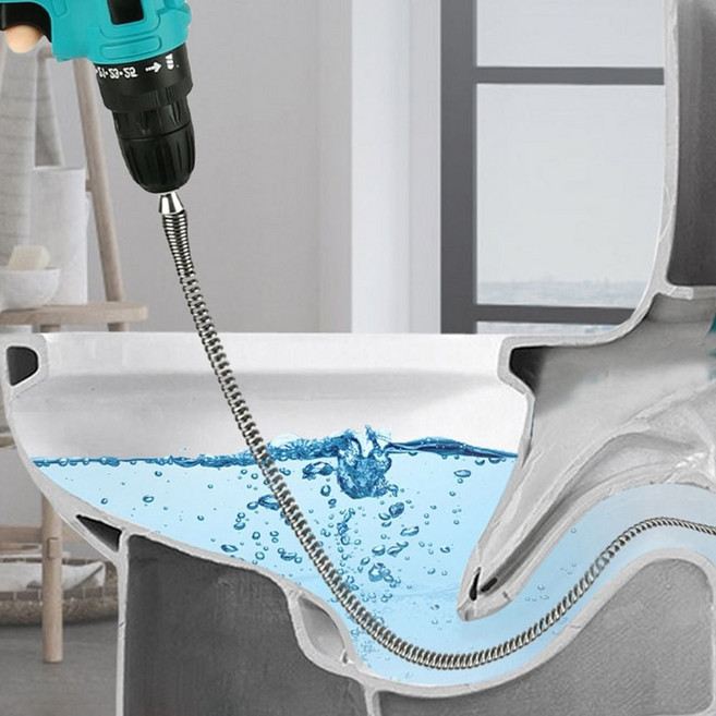 막힘 배관 도구 샤프트 드릴 청소 하수구 세척 스프링, 본상품