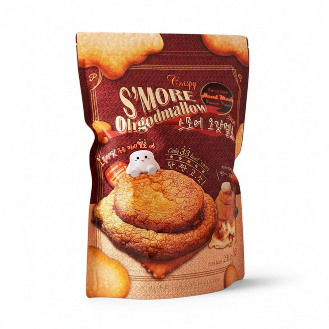 스모어 오갓멜로 총56개입 460g (8.2g x 28개입 x 2세트) 낱개포장 마시멜로 스모어 간식 캠핑 휴대 간편, 8.2g, 2세트