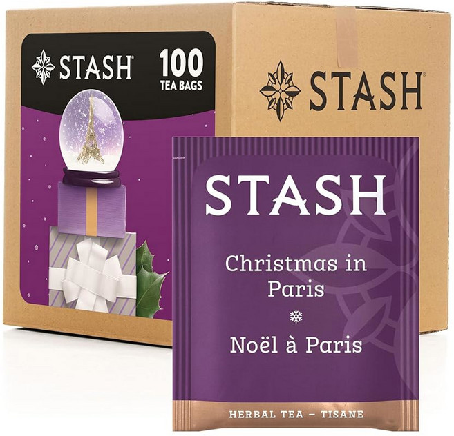 스태쉬 티 더블 베르가못 얼그레이 홍차 티백 100개 상자, 100 Count (Pack of 1), 1개