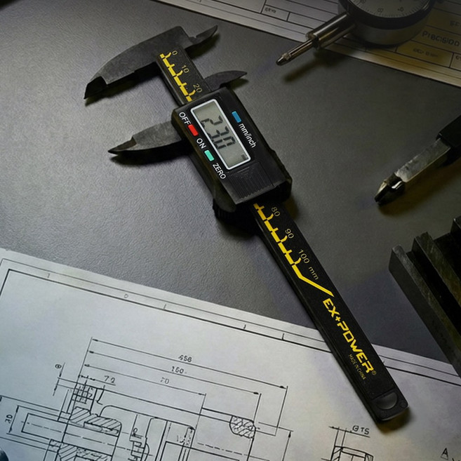 어벤툴즈 EPC100 디지탈 캘리퍼스 컴버 버니어 미니, 1개
