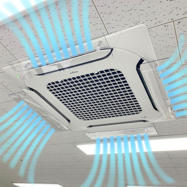 천장형 에어컨 바람막이 윈드씽 시스템 윈드바이저 히터 가림막 날개, 1개