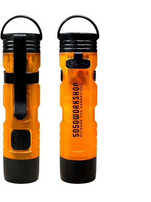 鑰匙扣燈 隨身燈 鑰匙圈手電筒 迷你手電筒 多功能鑰匙扣, 1個, (迷你強光手電筒)琥珀色(ABS)