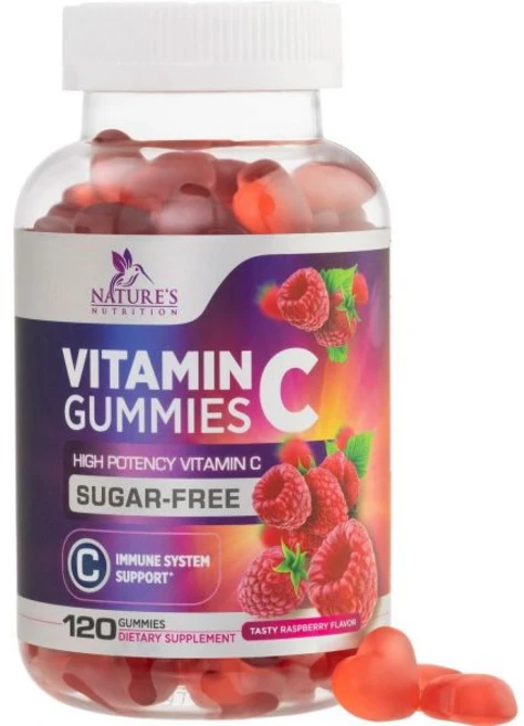 Vitamin C Gummies - Zero Sugar Support & Antioxidant VitaminC Dietary Supplement - Vegan Non-GMO, 120 Count (Pack of 1), 1개, 120정 - 쿠팡