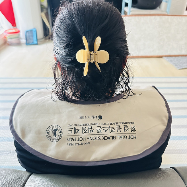 화걸 블랙스톤 찜질팩 어깨 찜질기 원적외선 온열 팩 목 넥 찜질, 1개