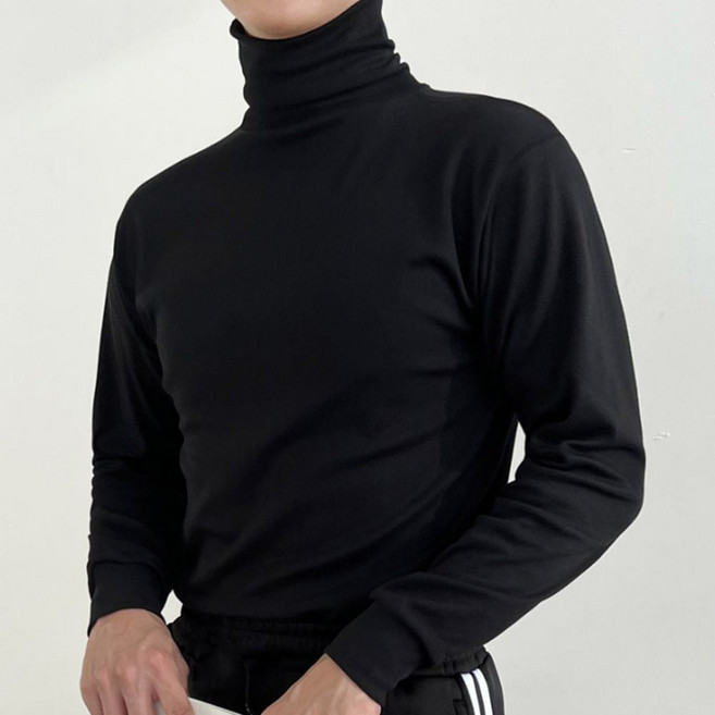 남자 긴 목폴라티 겨울 가을 코트이너 직장인cu