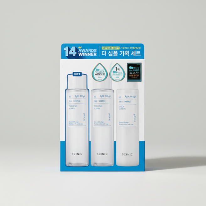 싸이닉 더 심플 스킨케어 기획 (토너145mlx2+로션145ml), 1개
