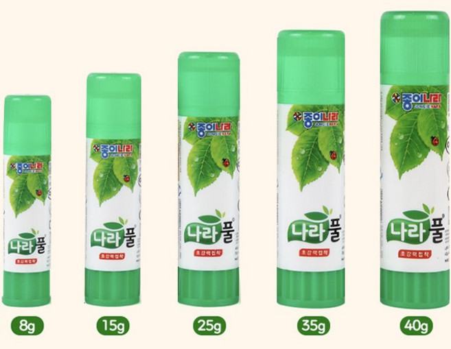 종이나라 나라풀 딱풀 / 초강력접착 고체풀 종이나라딱풀 투명풀 문구풀 무독성풀 무독성딱풀 어린이딱풀 어린이풀 공작용풀 대용량딱풀 종이나라풀, 1개, 35g