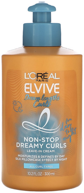 L'Oréal Elvive 드림 렝스 컬 리브-인 크림 300ml(10.2fl oz), LOréalElvive드림렝스컬리브인크림300ml102, 1개, 300ml