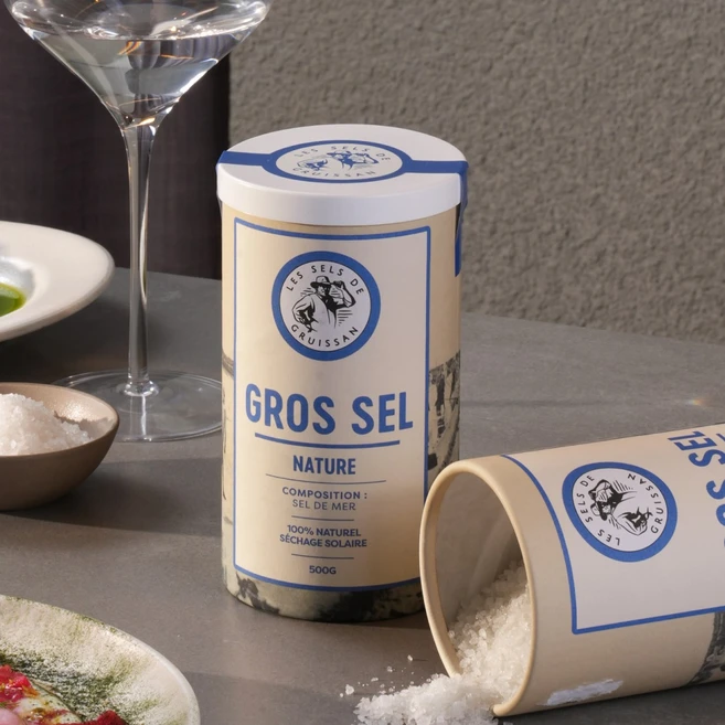 프랑스 그뤼상 수입 천일염 그로스셀 내츄럴, 1개, 500g - 쿠팡