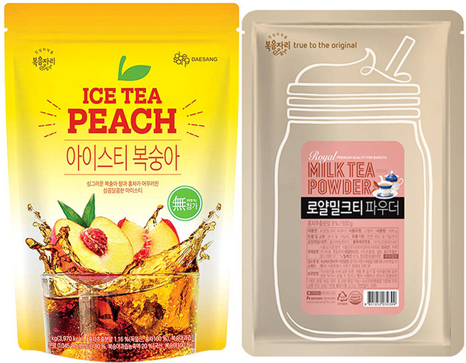 복음자리 파우더 (아이스티 복숭아 +밀크티), 1개, 1개입, 1.5kg