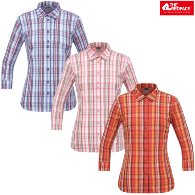 레드페이스 레드페이스 여성 세나쿨체크7부우먼셔츠 REWFWSS21051