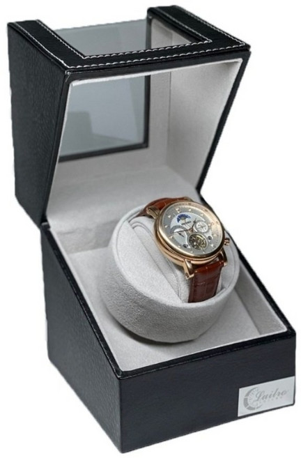 (어뎁터포함)AS가능 루일로 워치와인더 뉴 와치1구 오토매틱 시계보관함 땡땡이