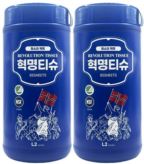 데일리아이디어 레볼루션 혁명티슈 / 70매에서 85매로 리뉴얼 / 2개