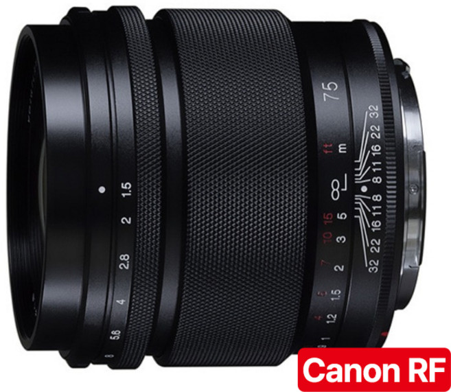 [정품등록시 5만 포인트 3년 보증] 보이그랜더 NOKTON 75mm F1.5 ASP for 캐논 RF-마운트, 단일품목