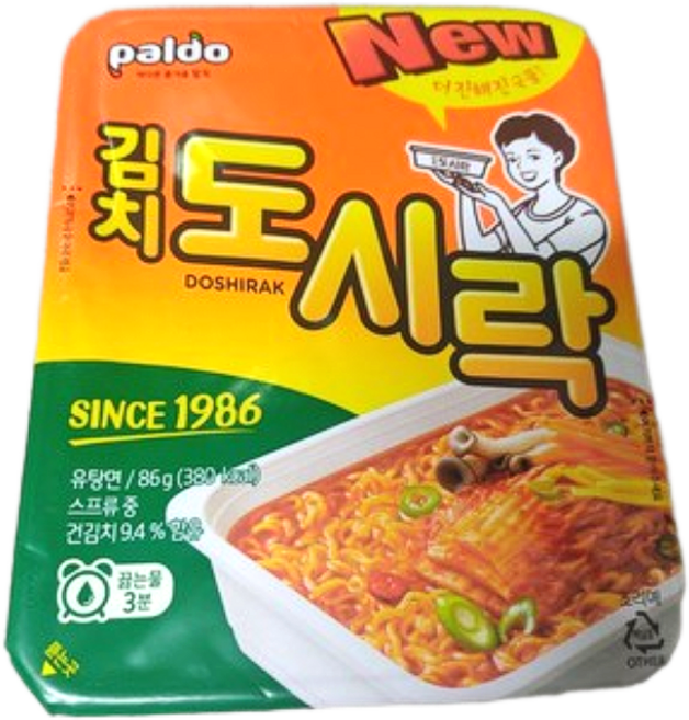 팔도도시락 김치 컵라면 86g, 24개
