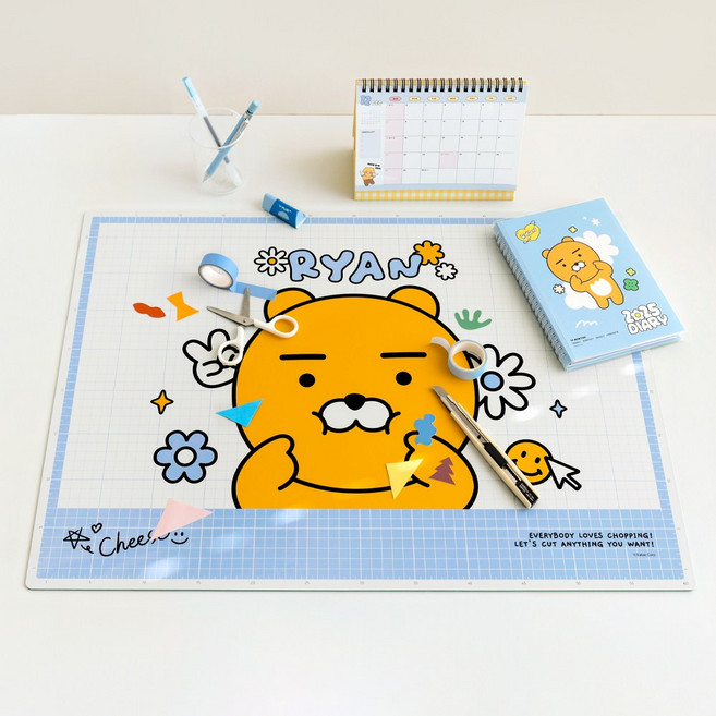 아이콘스 카카오프렌즈 세이치즈 A2 커팅매트, 라이언