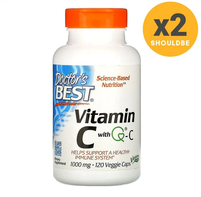 닥터베스트 Vitamin C 비타민 C 1000mg 120캡슐, 120정, 2개 - 쿠팡