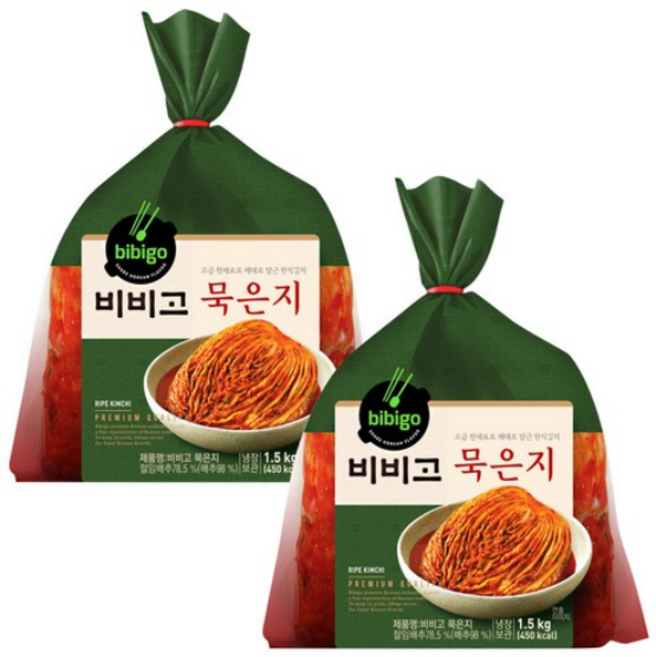 (냉장)[비비고]묵은지 1.5kg, 2개