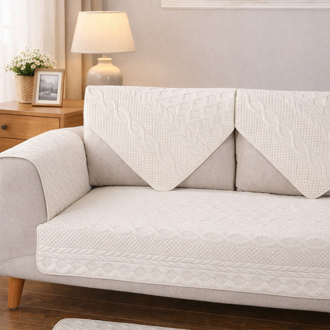 클레이온 순면 소파패드 사계절 논슬립 쇼파매트 덮개