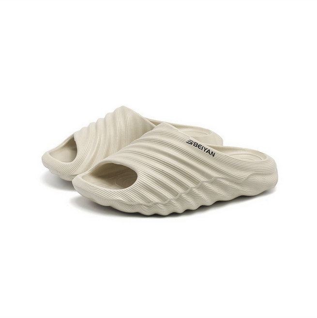 2026新款個性時尚簡約椰子一字拖鞋男外穿運動涼拖鞋外貿跨境批發, 10 cm, 卡其:40/41