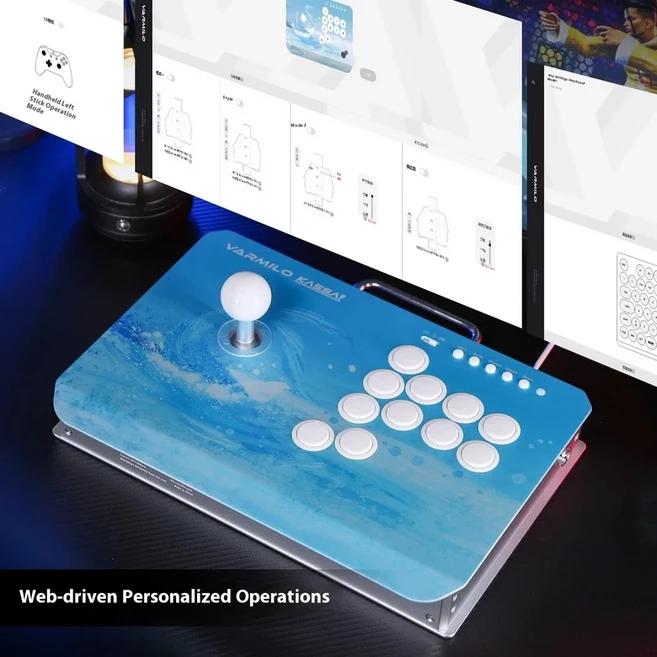 바르밀로 카사이 PS5 스트리트 파이터6 킹 오브 프로페셔널 아케이드 조이스틱 알루미늄 합금 RT0.1mm 1K, 02 KASSAI