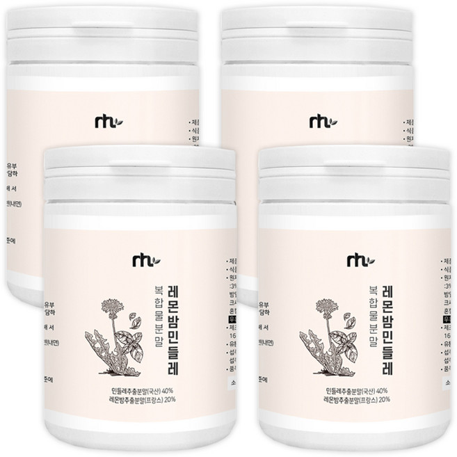 레몬밤 민들레 복합 추출물 분말 가루 파우더, 레몬밤민들레추출물 90g, 90g, 4개