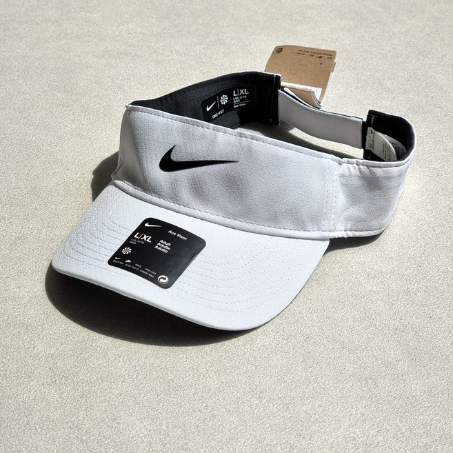 빅사이즈 60호(XL)포함 나이키 드라이핏 에이스 바이저 썬캡 골프 선캡 남여공용 화이트