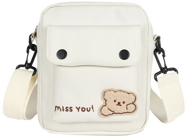 곰돌이 초등학생 크로스백 키즈 소풍가방 핸드폰가방