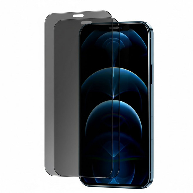 오르벤 사생활 보호 풀커버 풀스크린 프라이버시 휴대폰 액정보호필름, 2개