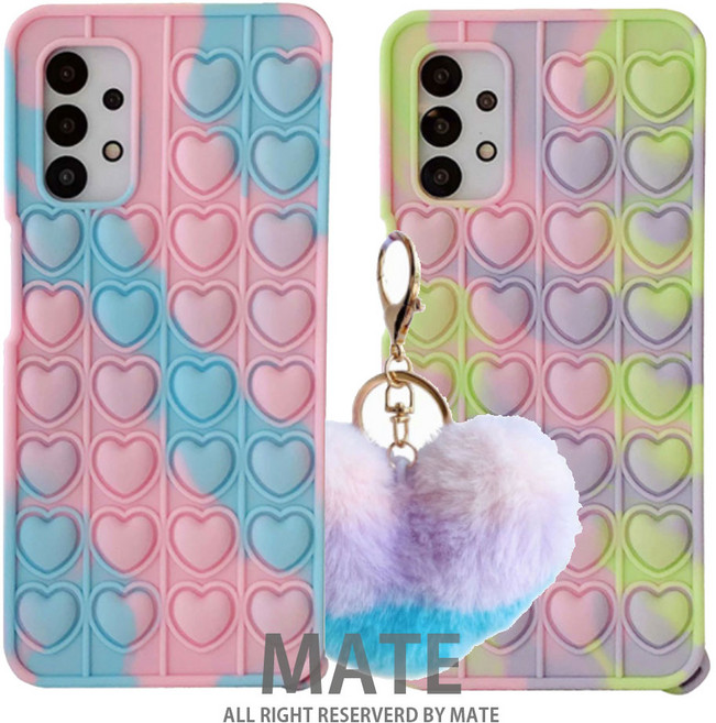 갤럭시 S21 S20 S10 S9 노트20 10 플러스 A10E A12 A31 A20 A30 A32 아이폰 하트 푸쉬팝 폼폼케이스