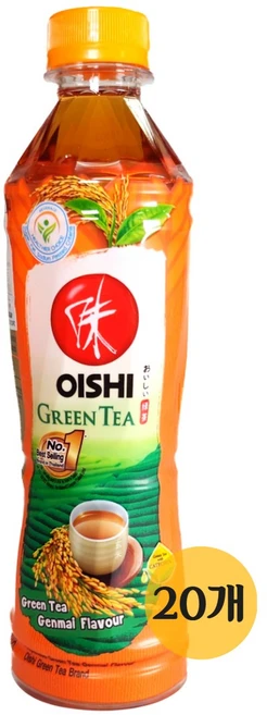 테국음료 오이시 오이쉬 그린터 현미 OISHI GREEN TEA 380ml 400ml, 20개 - 쿠팡