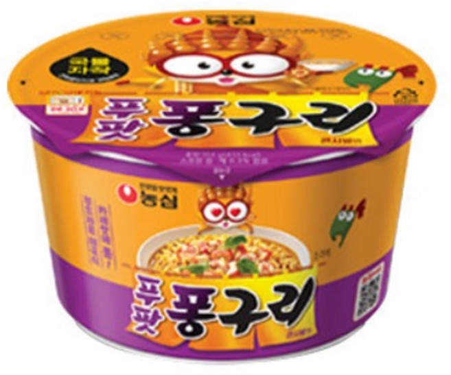 농심 푸팟퐁구리 큰사발 104g, 12개