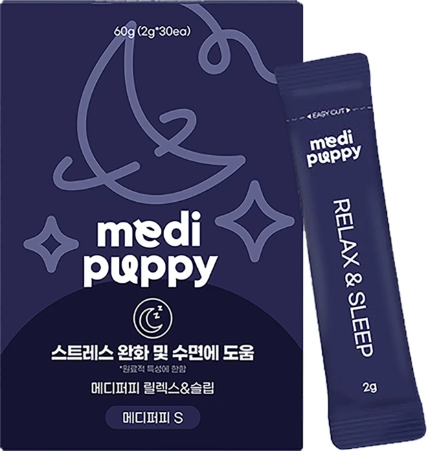 메디퍼피 S 리포좀 분말 영양제 릴렉스&슬립 리포좀 스트레스 완화 및 수면 도움 반려견 안정, 1개, 스트레스완화/안정/집중력관리, 60g - 쿠팡