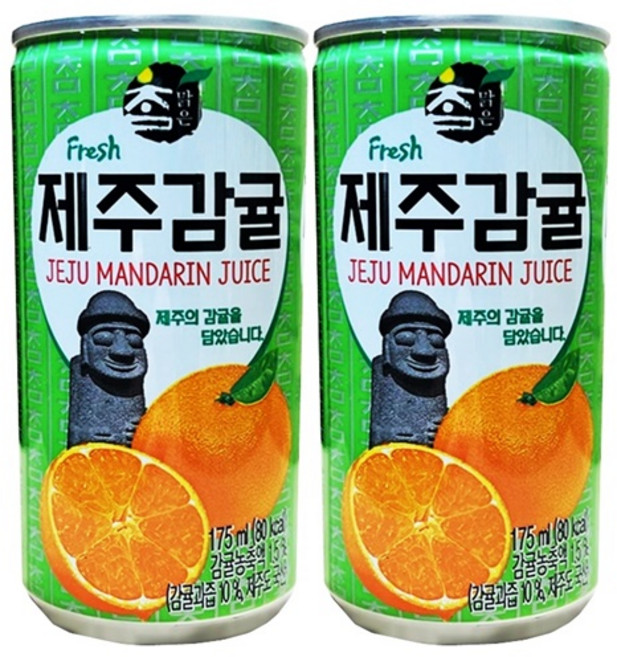 대일 참맑은 제주감귤 업소용 가성비캔, 180개, 175ml