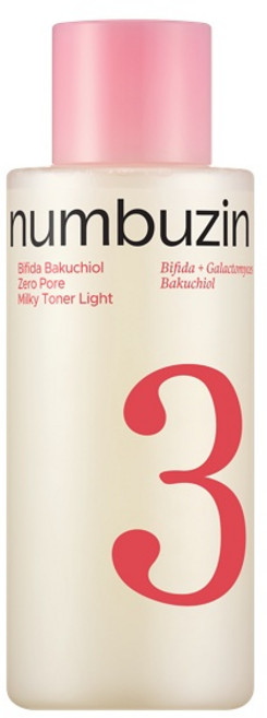 numbuzin No.3 Bifida Bakuchiol Zero Pore Milky Toner Light, 1件, 200ml